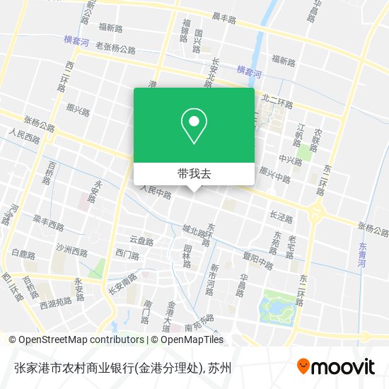 张家港市农村商业银行(金港分理处)地图