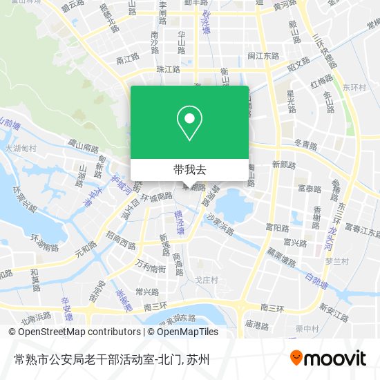 常熟市公安局老干部活动室-北门地图