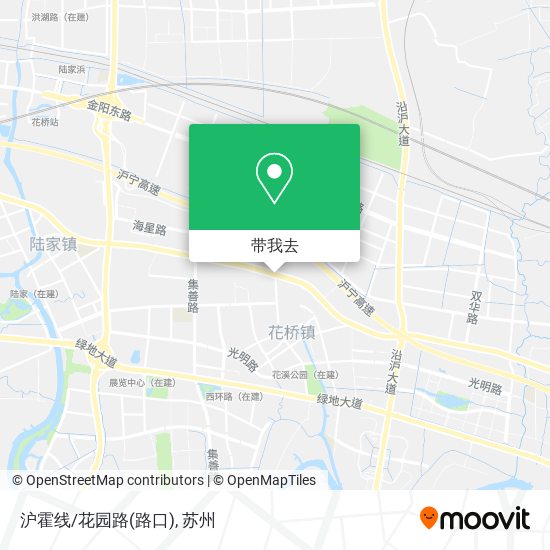 沪霍线/花园路(路口)地图