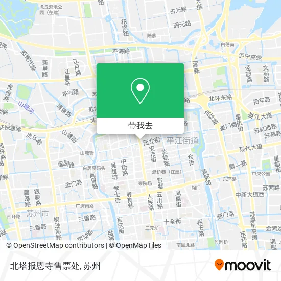 北塔报恩寺售票处地图