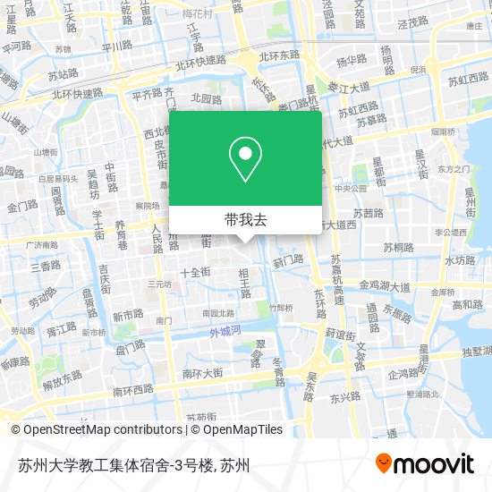 苏州大学教工集体宿舍-3号楼地图