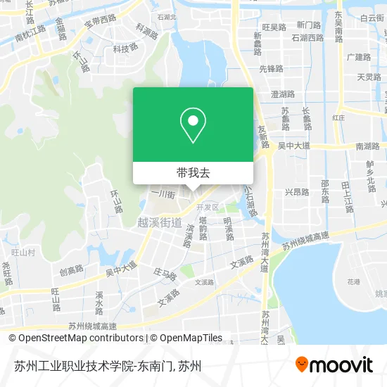 苏州工业职业技术学院-东南门地图