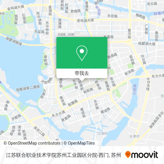 江苏联合职业技术学院苏州工业园区分院-西门地图