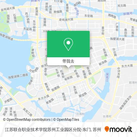 江苏联合职业技术学院苏州工业园区分院-东门地图