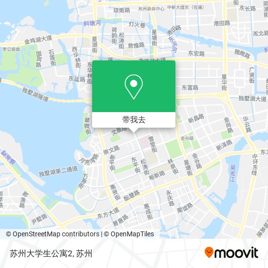 苏州大学生公寓2地图