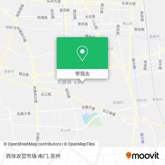 西张农贸市场-南门地图