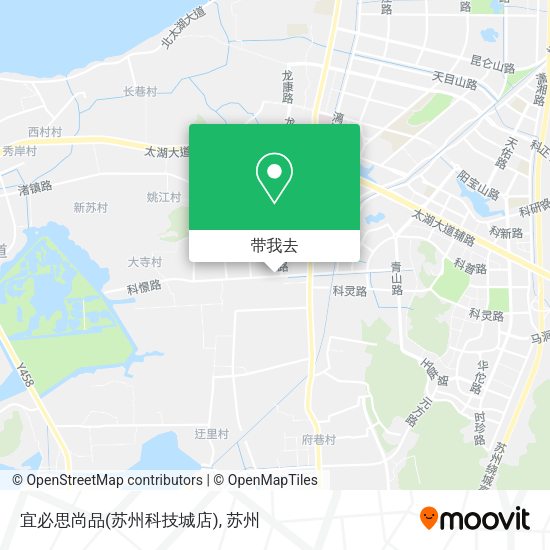 宜必思尚品(苏州科技城店)地图