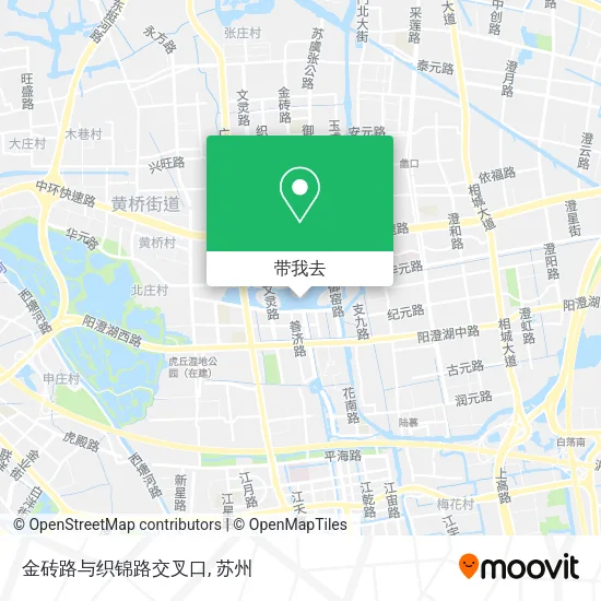 金砖路与织锦路交叉口地图