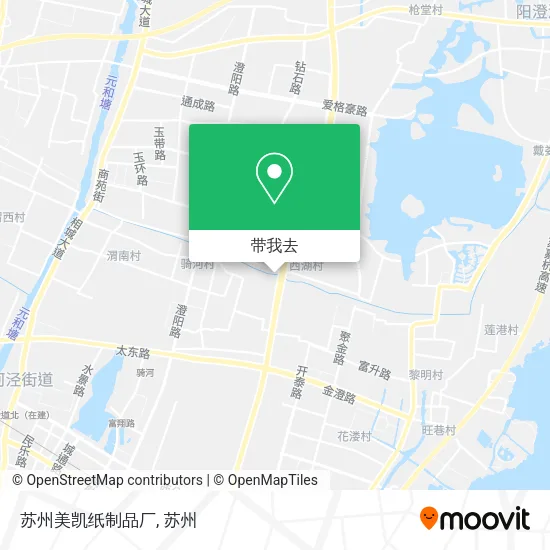 苏州美凯纸制品厂地图