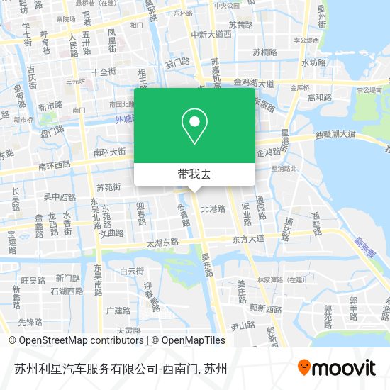 苏州利星汽车服务有限公司-西南门地图