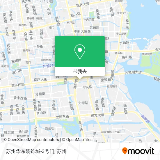 苏州华东装饰城-3号门地图