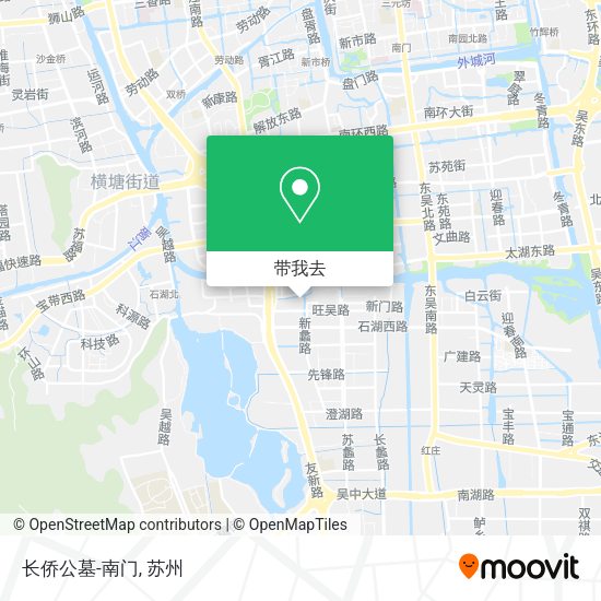 长侨公墓-南门地图