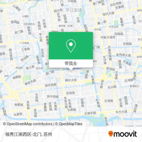 领秀江南西区-北门地图