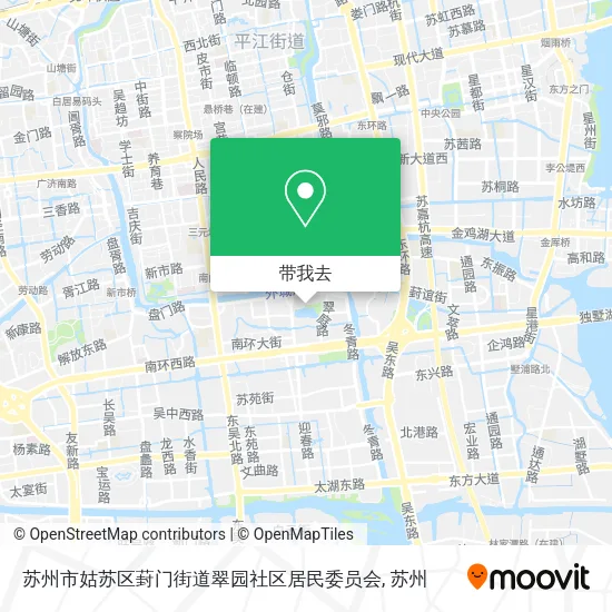 苏州市姑苏区葑门街道翠园社区居民委员会地图