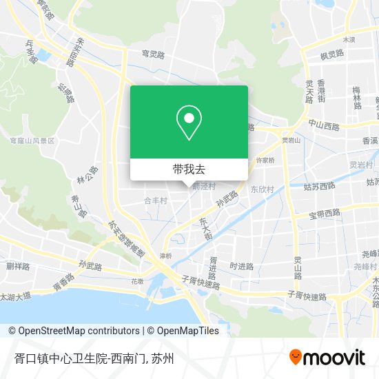 胥口镇中心卫生院-西南门地图