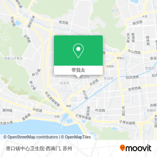 胥口镇中心卫生院-西南门地图