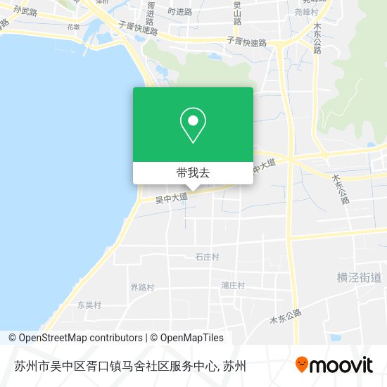 苏州市吴中区胥口镇马舍社区服务中心地图