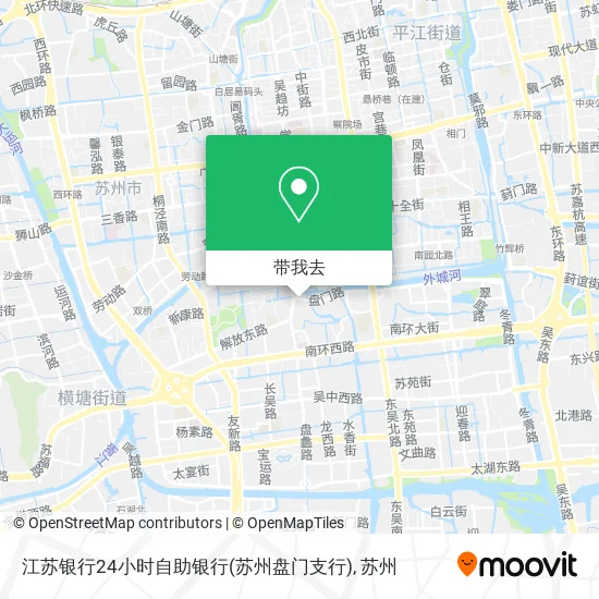 江苏银行24小时自助银行(苏州盘门支行)地图
