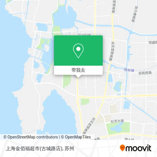 上海金佰福超市(古城路店)地图