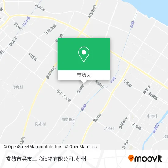 常熟市吴市三湾纸箱有限公司地图