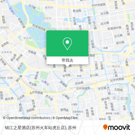 锦江之星酒店(苏州火车站虎丘店)地图