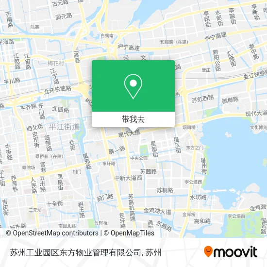 苏州工业园区东方物业管理有限公司地图