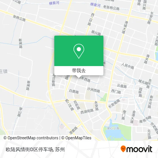 欧陆风情街D区停车场地图