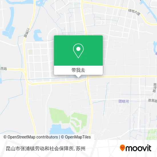 昆山市张浦镇劳动和社会保障所地图