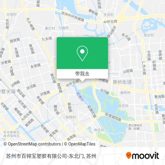苏州市百得宝塑胶有限公司-东北门地图