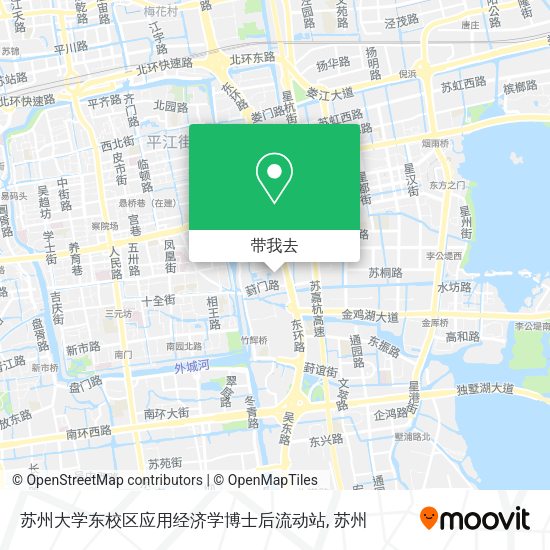 苏州大学东校区应用经济学博士后流动站地图