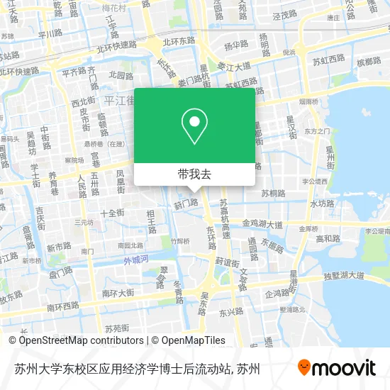 苏州大学东校区应用经济学博士后流动站地图