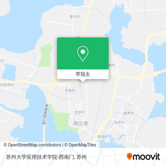 苏州大学应用技术学院-西南门地图