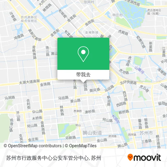 苏州市行政服务中心公安车管分中心地图