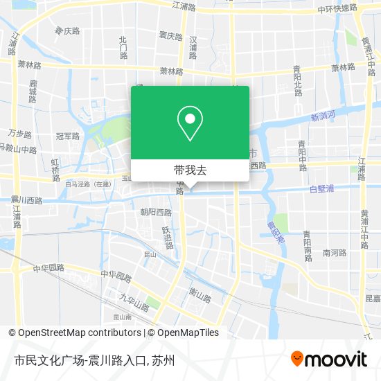 市民文化广场-震川路入口地图