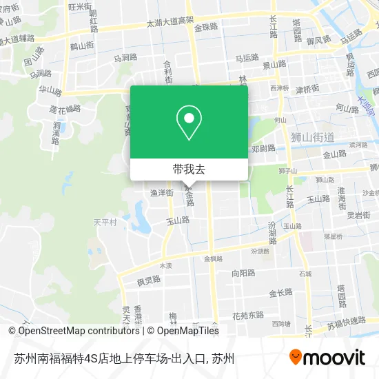 苏州南福福特4S店地上停车场-出入口地图