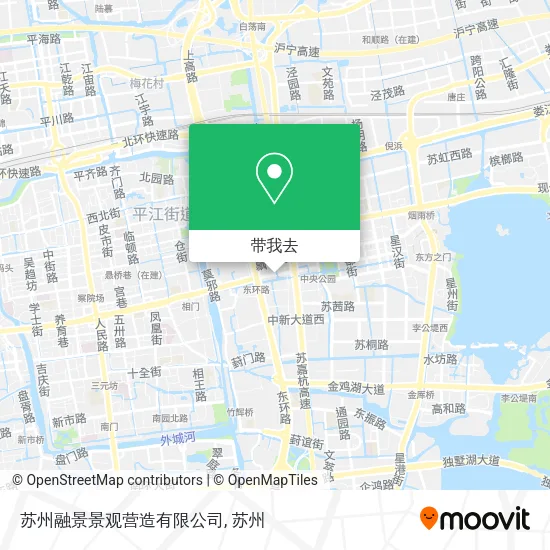 苏州融景景观营造有限公司地图