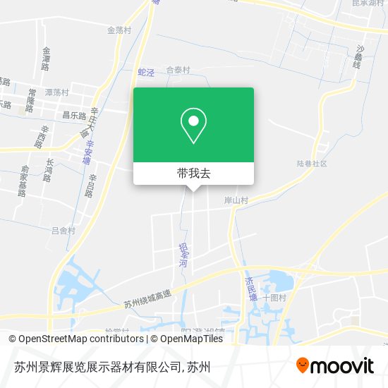 苏州景辉展览展示器材有限公司地图