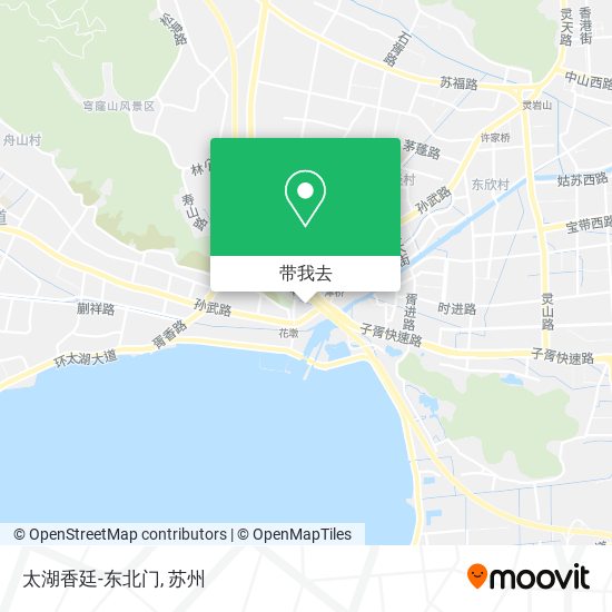 太湖香廷-东北门地图