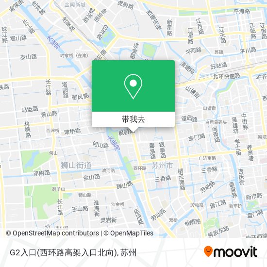 G2入口(西环路高架入口北向)地图