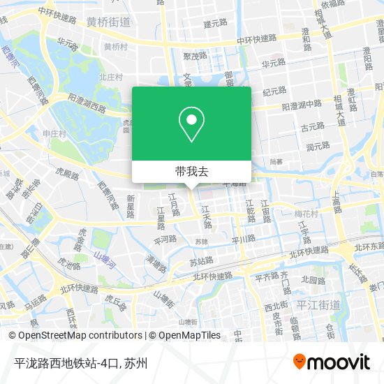 平泷路西地铁站-4口地图