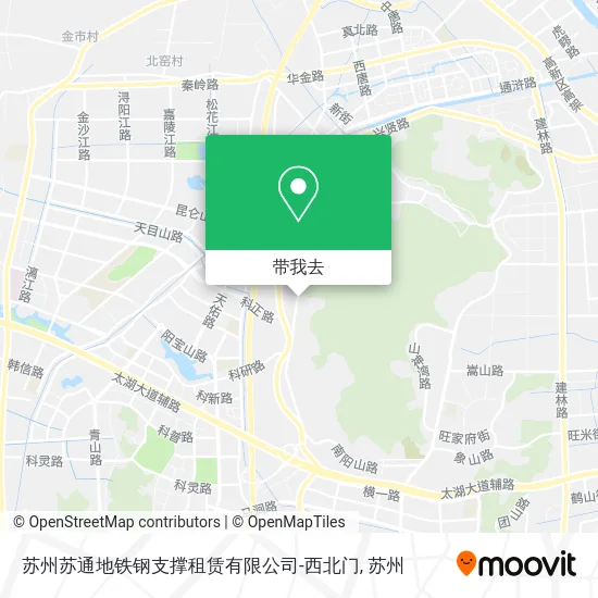苏州苏通地铁钢支撑租赁有限公司-西北门地图