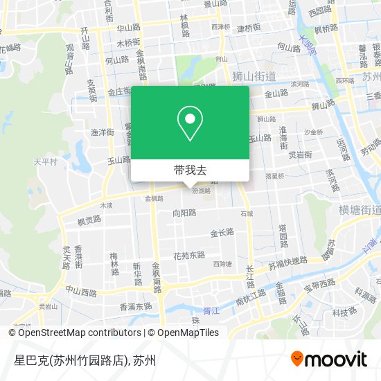 星巴克(苏州竹园路店)地图
