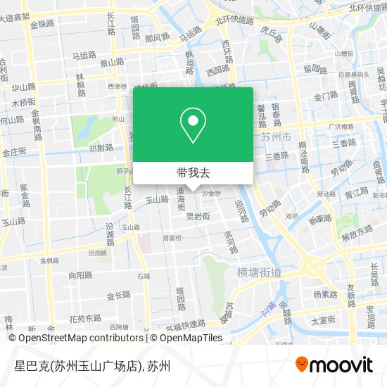 星巴克(苏州玉山广场店)地图