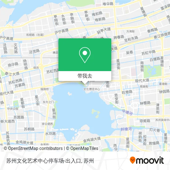 苏州文化艺术中心停车场-出入口地图