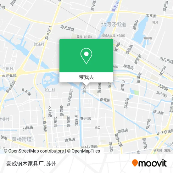 豪成钢木家具厂地图