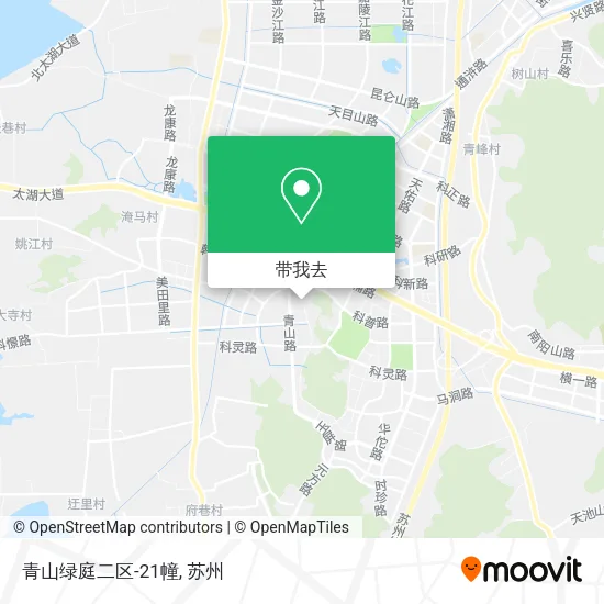 青山绿庭二区-21幢地图