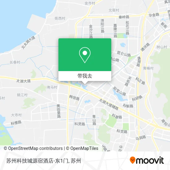 苏州科技城源宿酒店-东1门地图