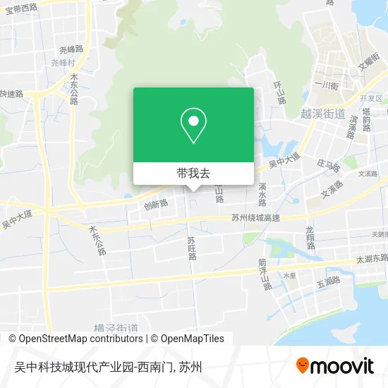吴中科技城现代产业园-西南门地图