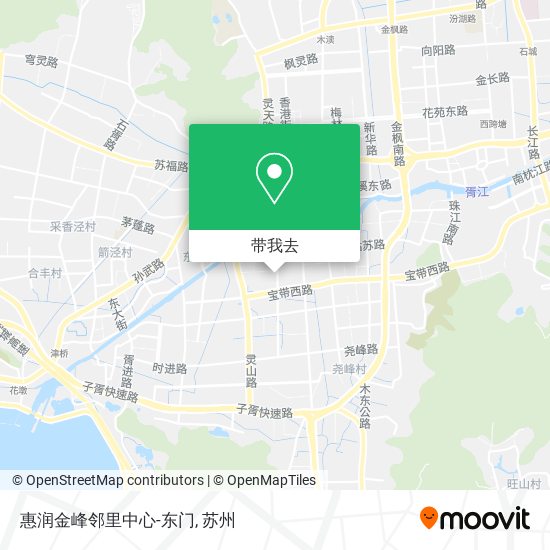 惠润金峰邻里中心-东门地图