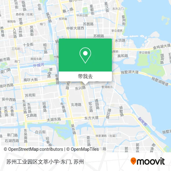 苏州工业园区文萃小学-东门地图